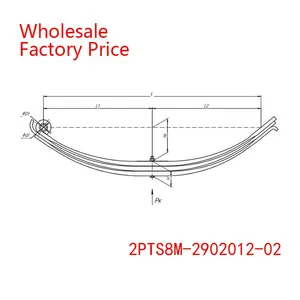 2PTS8M-2902012-02 Leaf Spring TRAILER Wholesale For PTS thumbnail-2