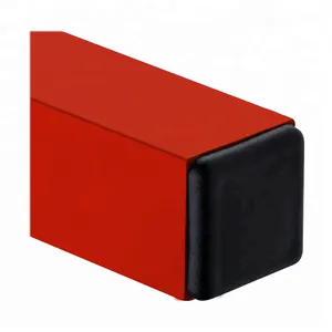 1.5 X 1.5 Inch 3x3 Inch Black Hollow Stainless Steel Square Aluminium Ended Capped Plug Square Tube Caps thumbnail-1