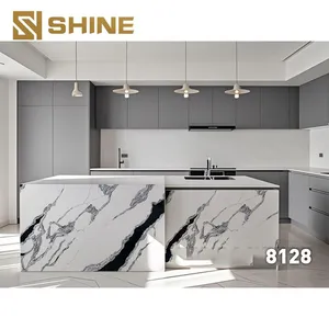 Modern Artificial Polished Kitchen Countertop Quartz Top thumbnail-1