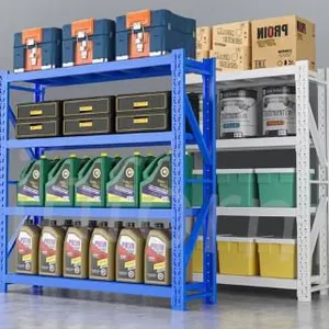 Industrial Metal Warehouse Storage Rack Unit Light Duty Shelf Longspan Shelving thumbnail-2