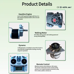 Smart Lawn Mower Euro 5/EPA Hazard-Free Operation Low Maintenance Cost, Grass Cutting Mower for Forestry Vigorun VTW550 thumbnail-4