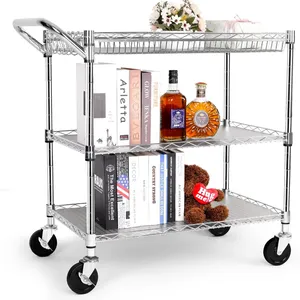 Heavy-Duty Chrome Wire Kitchen Shelf thumbnail-5