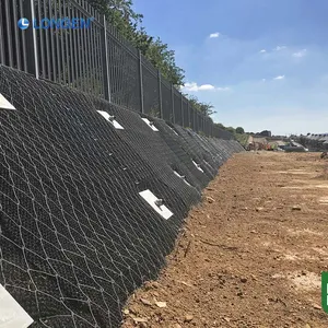 Rockfall Protection Netting G65 3 Galvanized Anti Rust GTC 65 Mesh Landslide Prevention Mesh Defend Unstable Mine Hillsides thumbnail-3