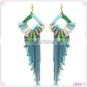 2016 New Design Fashion Charm Tassel Earrings Romatic Wedding Jewellery thumbnail-1