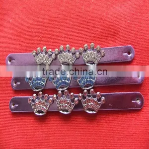 Compet Produce 10mm Slide Charm Crown, Metal Crown, Fashion Full Rhinestone Crown thumbnail-2