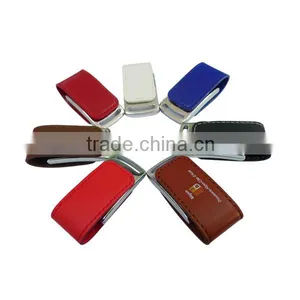 OME Embossed Leather Usb Flash Drive 64gb Logo Printing thumbnail-1