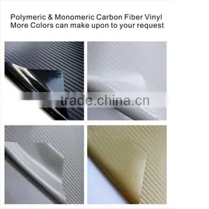 With Bubble Free or Non-bubble Free160mic Film 3d Carbon Fiber Chrome Gold Car Wrap Vinyl thumbnail-2