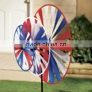 RYP2977 PATRIOTIC TRIPLE PINWHEEL WINDSPINNER thumbnail-1