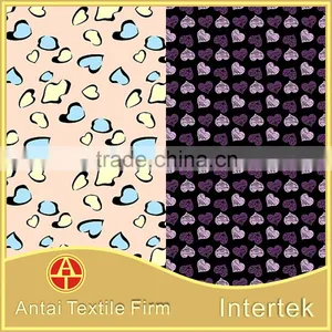 Printed Nylon Tricot Micro Fiber Fabric With Sweetie Honey Heart Design for Girl's Bra thumbnail-5
