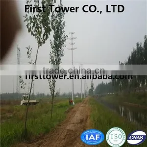 High Quality Steel Power Transmission Line Tube Tower With Iron Structure thumbnail-4