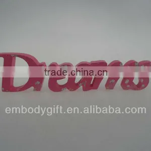 Hot Sale Red Color Home Decoration Dream Words Letters With the Point Print thumbnail-1