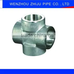 4 " Cross Tee Stainless Steel Female Threaded Tools Used In Pipe Fitting thumbnail-1