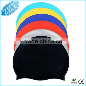 Colorful Customized Logo Available Printed Silicone Swim Cap thumbnail-1