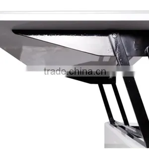 CJ1022 Folding Fashion White Paint Glass Coffee Table thumbnail-4