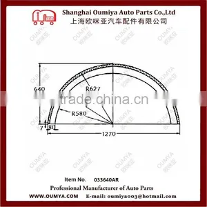 Cheap Plastic Mud Guard for Truck 033640AR thumbnail-2