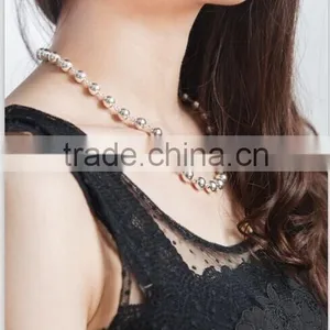Different Size Sterling Beads 925 Sterling Silver Neckalce in Stock thumbnail-5