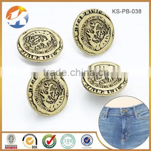 Brass Antique Custom Metal Buttons For Garments thumbnail-3