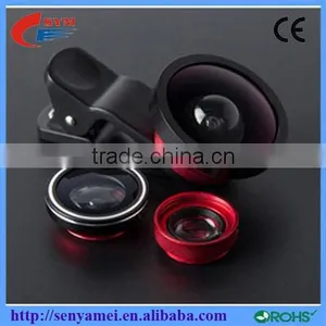 2016 Best Selling !! Universal Clip Fish Eye Lens Wide Angle Macro Mobile Phone Lens For IPhone 6 6s Plus Online Shopping thumbnail-1
