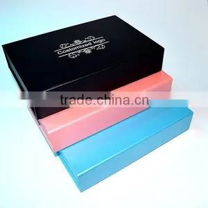 Customized Blue Black Matt Folding Clothing Packaging Box thumbnail-4