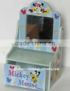 Cute and Delicate SR2806 Wooden Jewelry Box With Mirror thumbnail-1