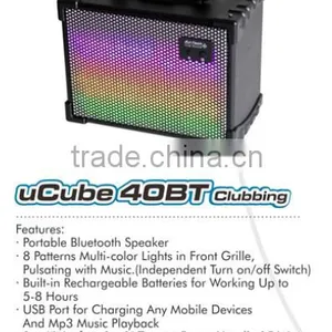 Stage Speaker With Disco Light With Portable Handle Multi-Color Wireless Club Pro System Trolley Speaker thumbnail-3