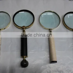 Magnifiers Glass With Handle Carved thumbnail-1