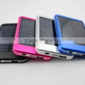 Aluminium Material Solar Charger With 4 LED Indicator, Colorful Mobile Solar Charger, Company Promotion Gift Solar Power Bank thumbnail-1