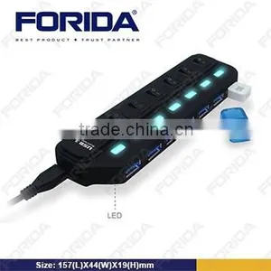 7 Ports USB 3.0 HUB With Independant Buttons Usb 3.0 Hub thumbnail-3