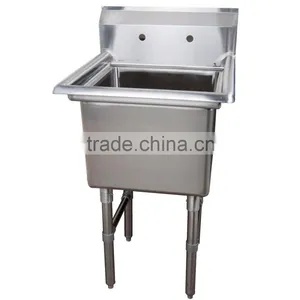 NSF Freestanding Commercial Stainless Steel 1 One Compartment Sink for Catering thumbnail-4