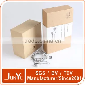 Luxury Craft Kraft Paper Carton Square Box Packaging for Earphone thumbnail-2
