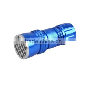 380nm 21 LED UV Flashlight Reviews Mini Portable Black Light thumbnail-2