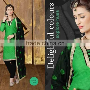 LATEST CHANDERI SALWAR KAMEEZ thumbnail-4