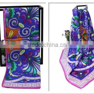 100% Silk Square Scarf for Women; Twill; 14mm; thumbnail-5