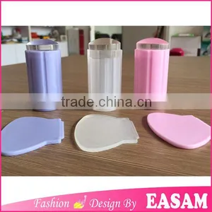 Hot Factory Price 3 Colors Clear Jelly Stamper for Nail Art Stamper,pink,white and Purple thumbnail-1