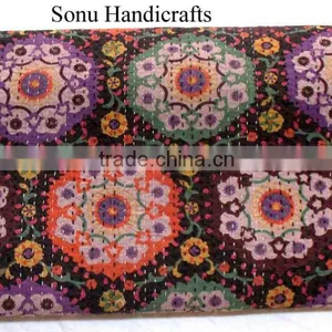 Indian Kantha Quilt Bedspread Throw Blanket Vintage Ethnic thumbnail-3