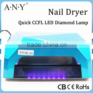 18W Nail Dryer (12WCCFL+6W Powerful LED )CCFL LED Nail Lamp Magnifying Lamp For Nail Art Led Nail Gel Polish Dryer thumbnail-1
