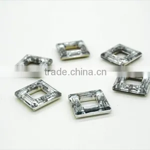 KC12 Suare 20*20 30*30mm Flat Back Sew on Acrylic Rhinestones for Fashion Decoration, Craft Making, Garment Bags Accessories thumbnail-5