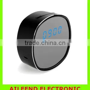 HD720P/30fps Wireless Wifi Desk Alarm Clock Camera thumbnail-1
