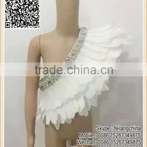 White Girl Skirt Costume Child Goose Feather Shawl Clothing Quality Choice thumbnail-1