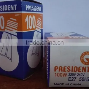 President Incandescent Bulbs Clean Edison Lamp Filament E27bulb 220V 100W thumbnail-1