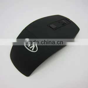 Black Desktop Usb Folding Wireless Mouse thumbnail-1
