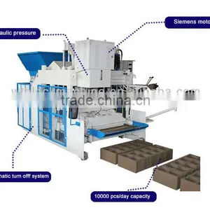 QTM10-15 Hydraulic Automatic Laying Block Machinery, Mobile Tiger Block Making Machine thumbnail-2