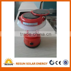 600MAH 0.4W Canvas Plastic Solar Lanterns thumbnail-1
