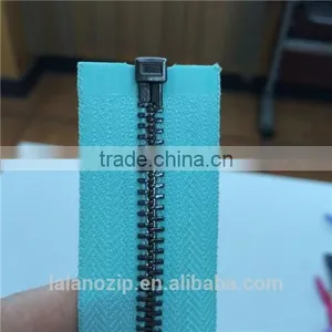 5# Brass Zipper Hanging Plated Guncolor Riri Zippers Wholesale for Jeans thumbnail-4