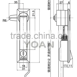 731-1cabinet Safe Outdoor Lock thumbnail-2