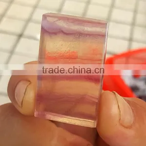 Small Polished Fluorite Crystal Slice Pendants Stone thumbnail-2