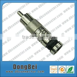 Male RCA Compression Connector for RG58 RG59 RG6 thumbnail-1