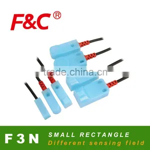 F3N Series Small Rectangle Proximity Sensors, IP 67, Dual LED, Can Be Customized 5VDC Inductance Proximity Sensor thumbnail-1