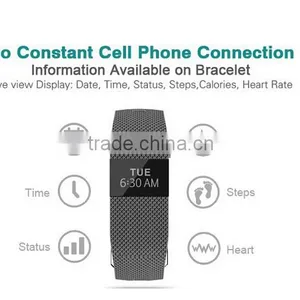 Heart Rate Monitor OLED Display Jw86 Bluetooth Healthy Tracker Smart Bracelet thumbnail-6