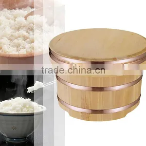 Wooden Rice Bowl Sawara Cypress Ohitsu Edobitsu Rice Holder thumbnail-1